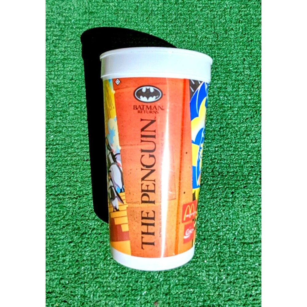 Vintage Batman Returns 1992 The Penguin McDonald's Coke Collector Plastic Cup